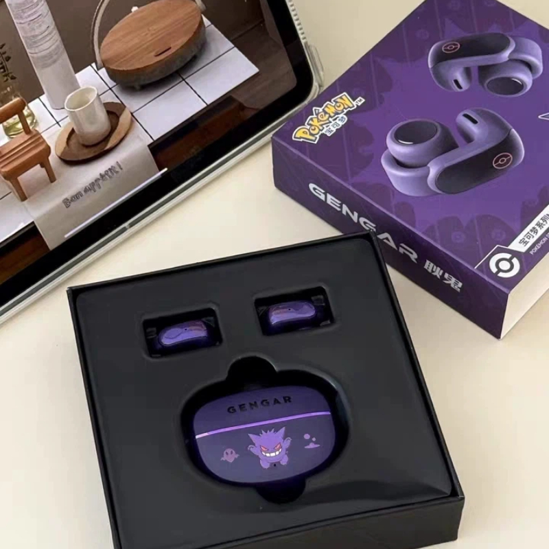 Bluetooth Headset On Ear - Figurka Anime Pokemon Gengar, słuchawki Bluetooth