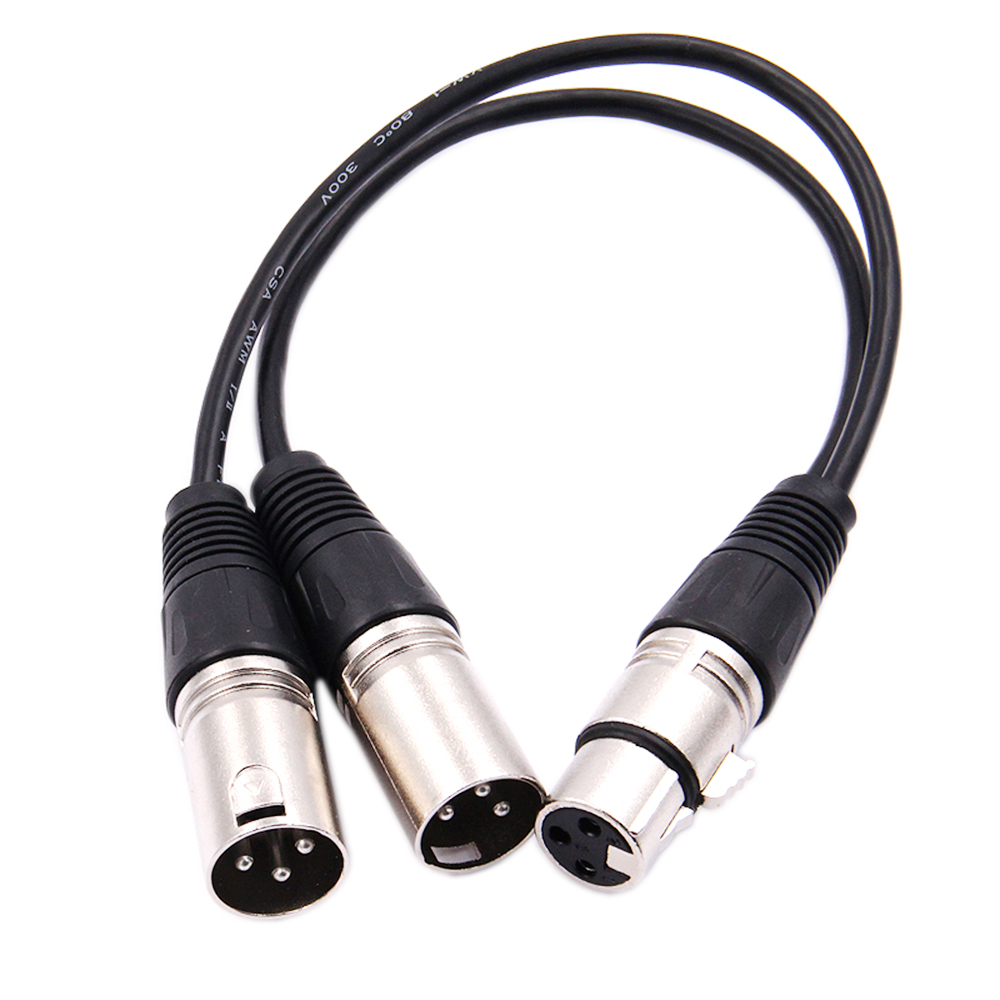 Audio Splitter Y - Kabel adapter rozdzielający Y, 30 cm,