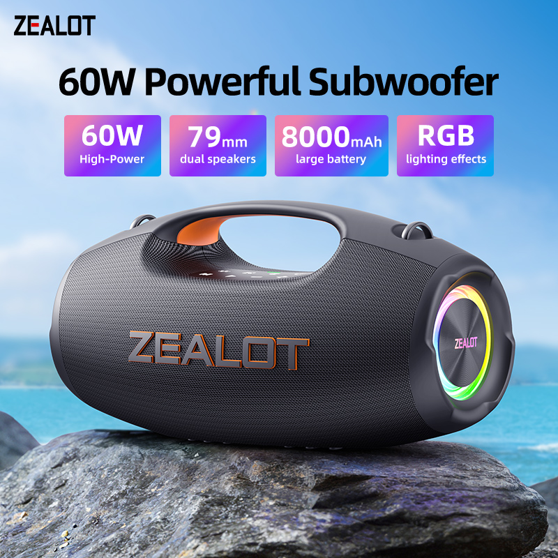 Jbl Speaker Flip 6 - Głośnik bezprzewodowy ZEALOT-S86 60W | Bateria