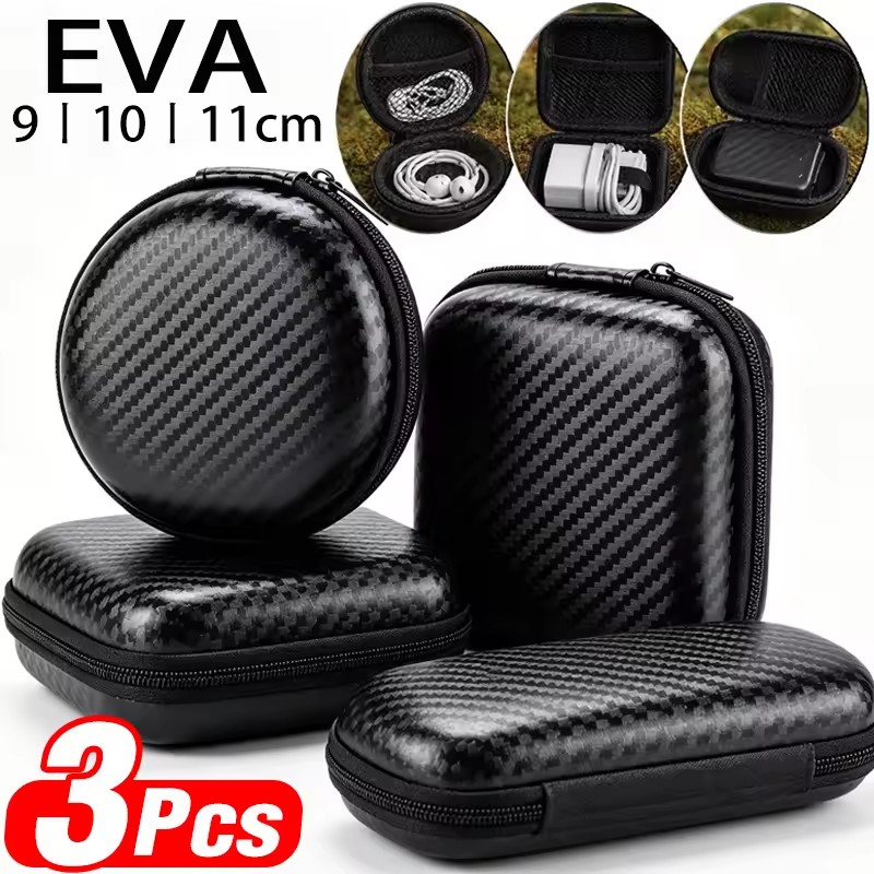 Headphone Case Hard - Twarda, wodoodporna torba EVA na kable