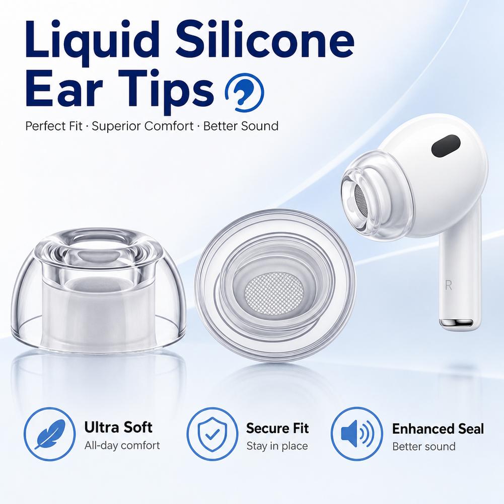 1/2/3 Pary Przezroczystych Sil – Silicone Ear Tip Replacement recenzja i cena