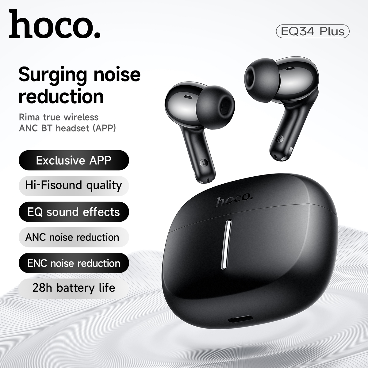 Słuchawki bezprzewodowe HOCO A – Noise Cancelling Headphone recenzja i cena